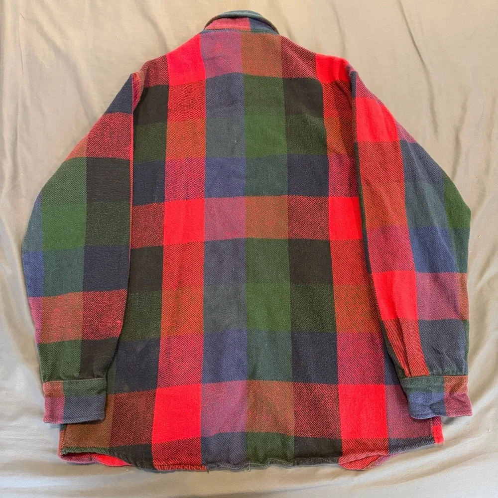 Vintage Big Mac Flannel Shirt Mens XLT Plaid Button Up‎ Jc Penney 70s 80s